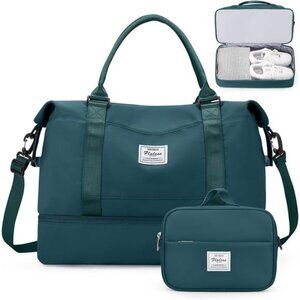 Weekender Bags for Women,Personal Item Travel Bag with Shoes Compartment